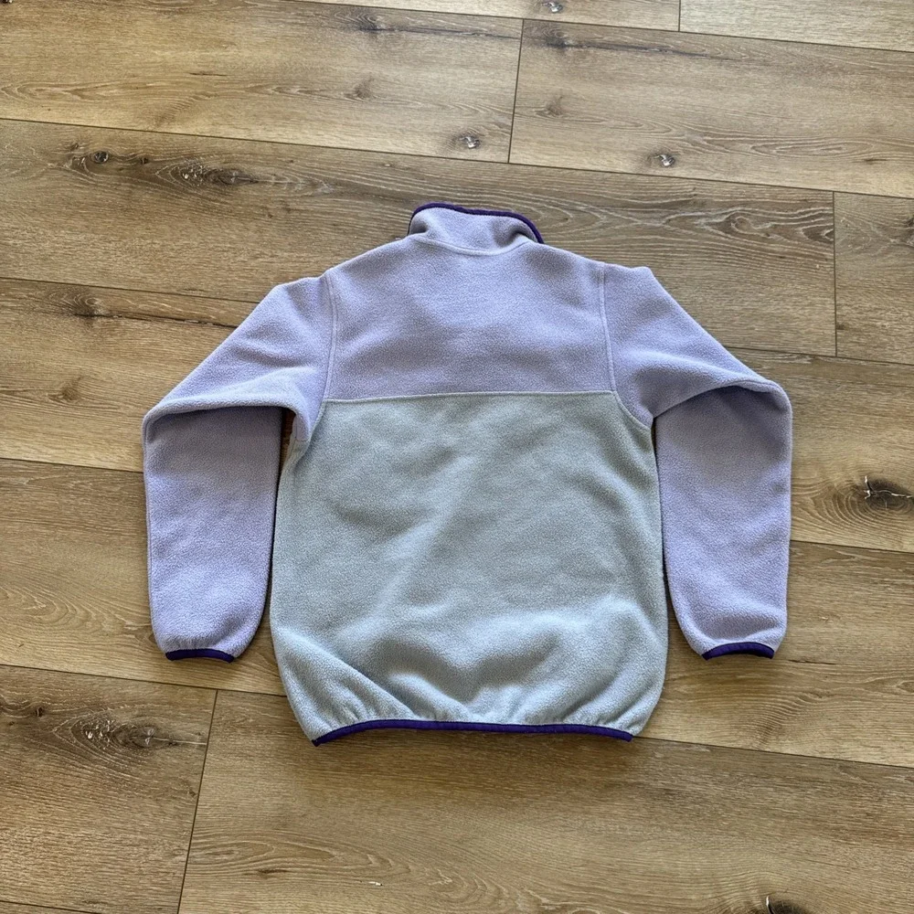 Patagonia Synchilla Snap-T Pullover Girls L 12 Purple‎ Jacket Fleece 65545